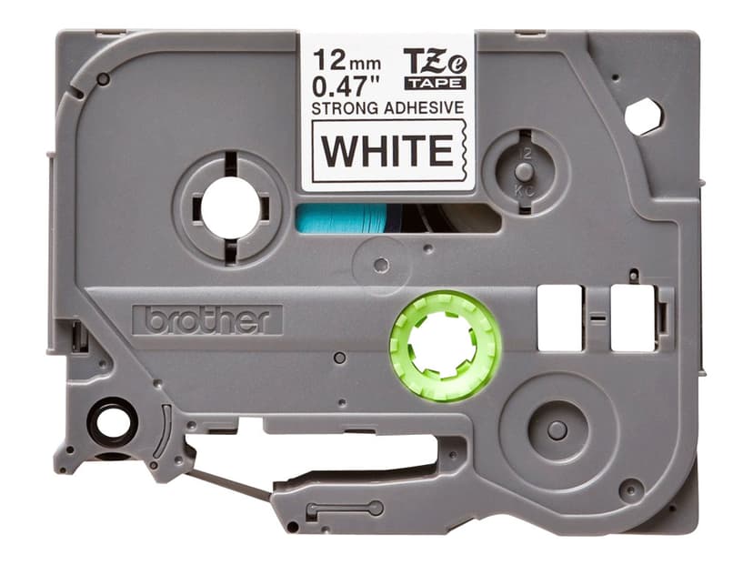 Brother Tape 12mm TZe-S231 Svart/Vit Extra Stark