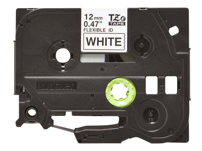 Brother Tape 12mm TZe-FX231 Svart/Vit Flexibel