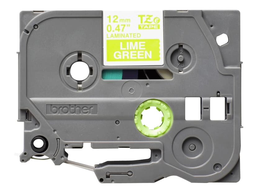 Brother Tape 12mm TZe-MQG35 Wit/Lime Groen