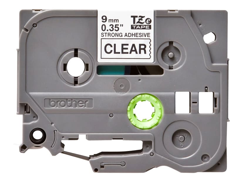 Brother Tape 9mm TZe-S121 Zwart/Doorzichtig
