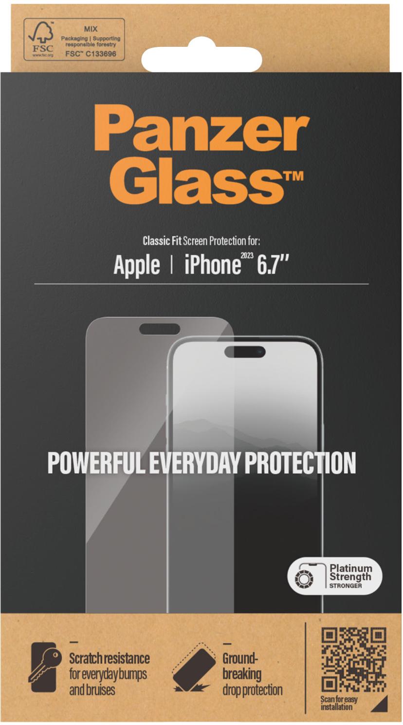 Panzerglass Classic Fit skärmskydd iPhone 15 Plus
