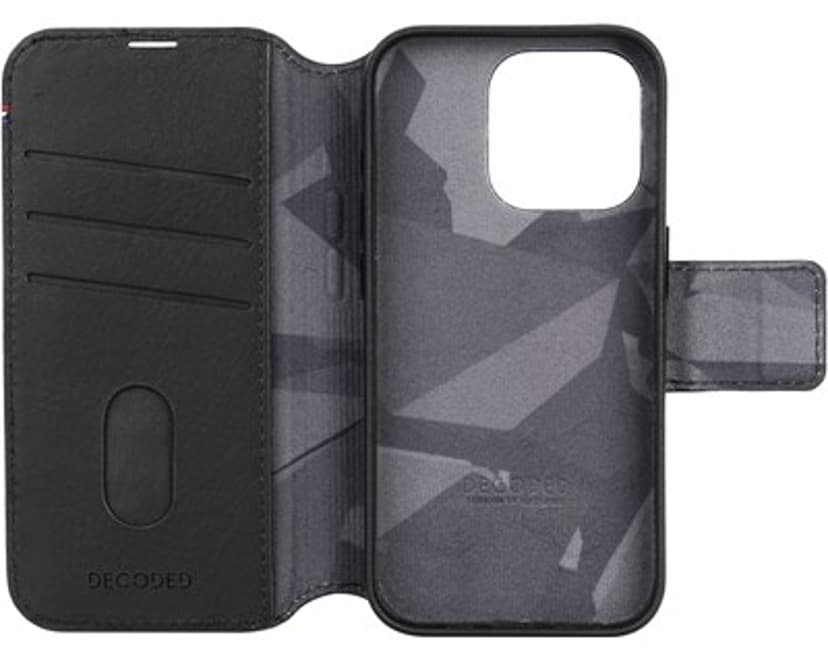 Decoded Leather Detachable Wallet iPhone 15 Pro Sort