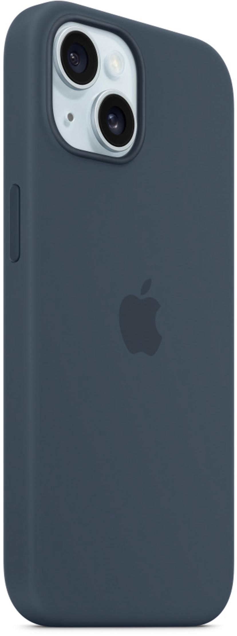 Apple Silicone Case With Magsafe iPhone 15 Marineblauw