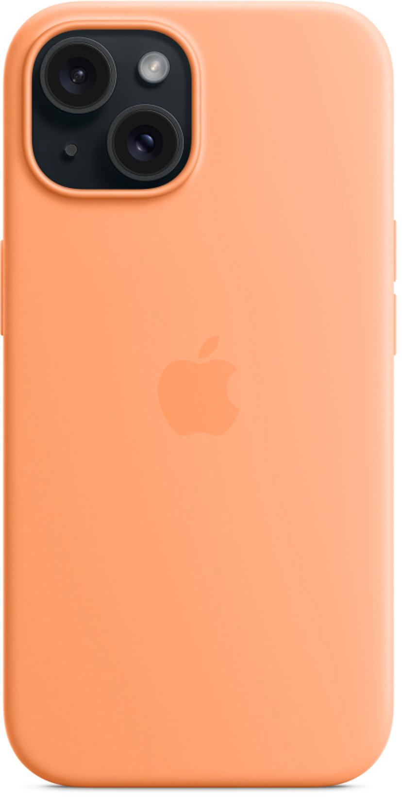 Apple Silikonskal med MagSafe iPhone 15 Orange