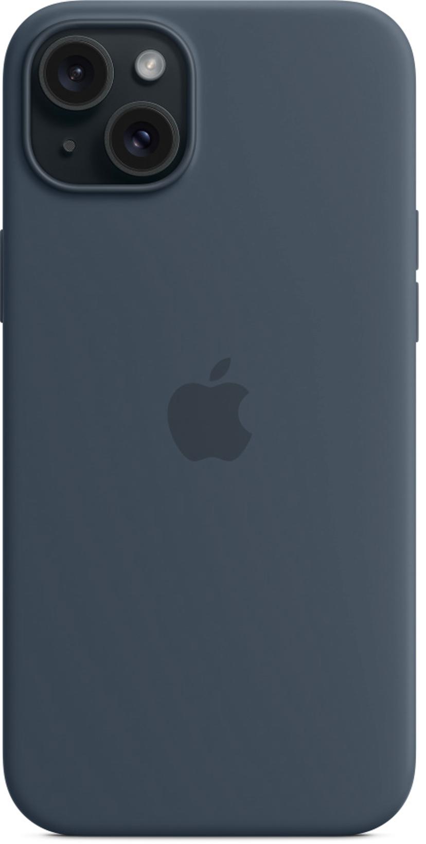 Apple Silicone Case With Magsafe iPhone 15 Plus Sininen