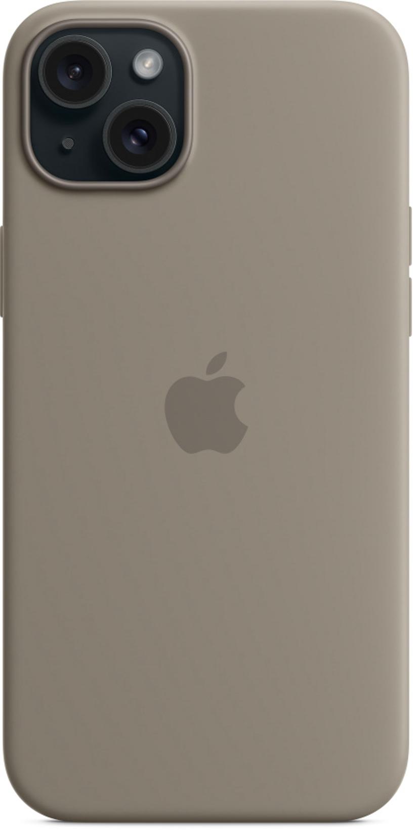 Apple Silikonskal med MagSafe iPhone 15 Plus Grå