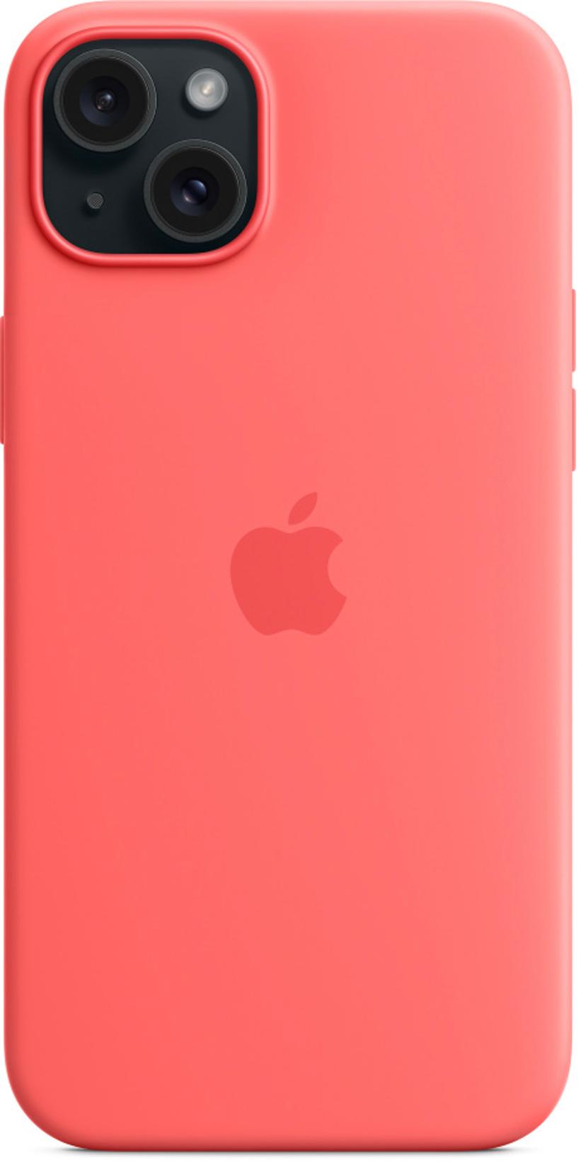 Apple Silikonskal med MagSafe iPhone 15 Plus Rosa