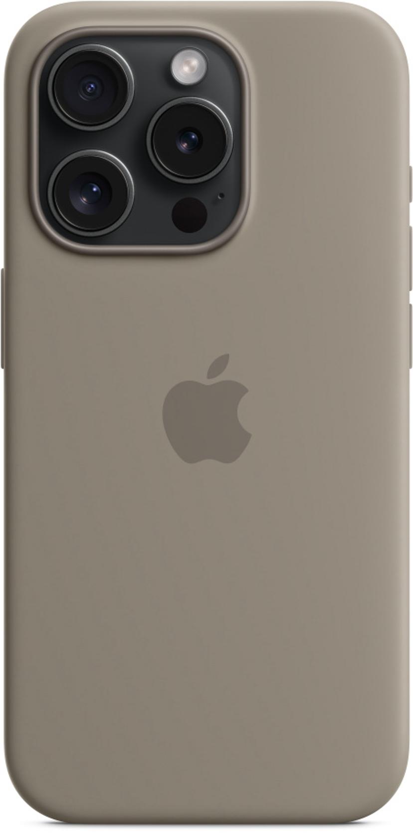 Apple Silikonskal med MagSafe iPhone 15 Pro Grå