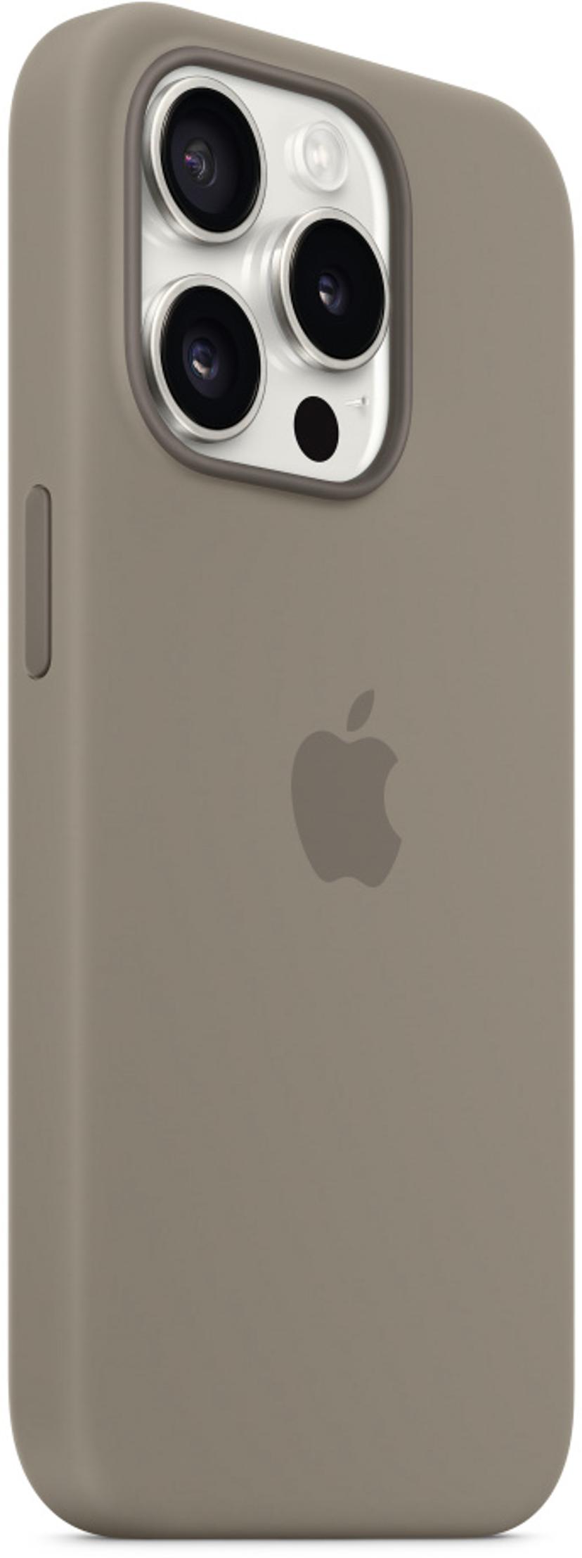 Apple Silikonskal med MagSafe iPhone 15 Pro Grå