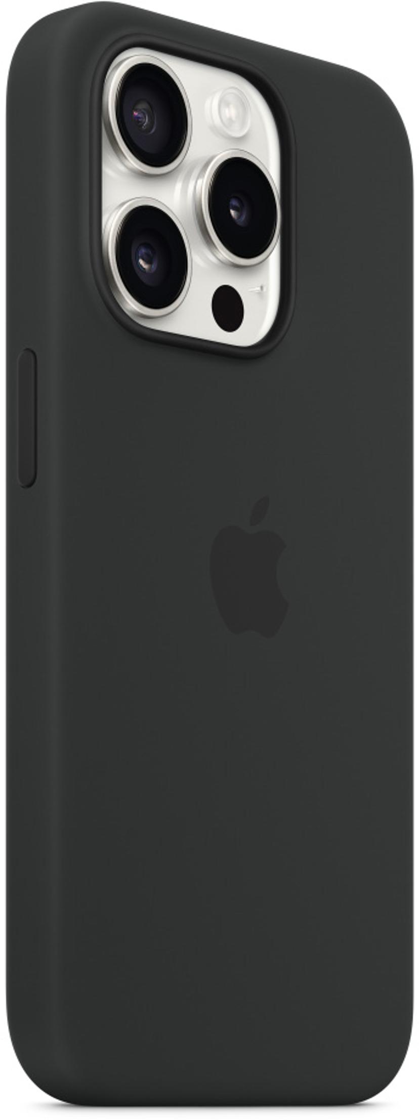 Apple Silikonskal med MagSafe  iPhone 15 Pro Svart