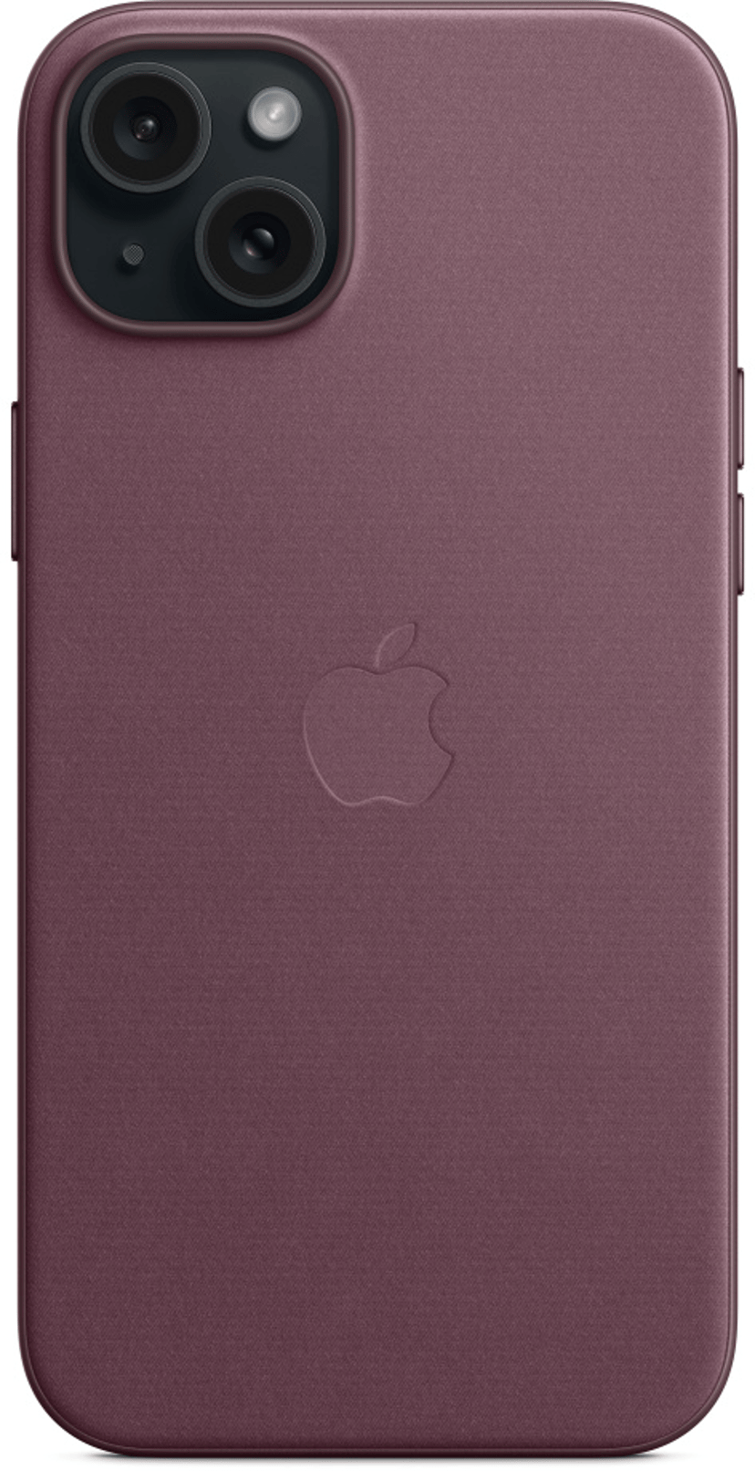 Apple FineWoven-skal med MagSafe iPhone 15 Plus Bordeaux