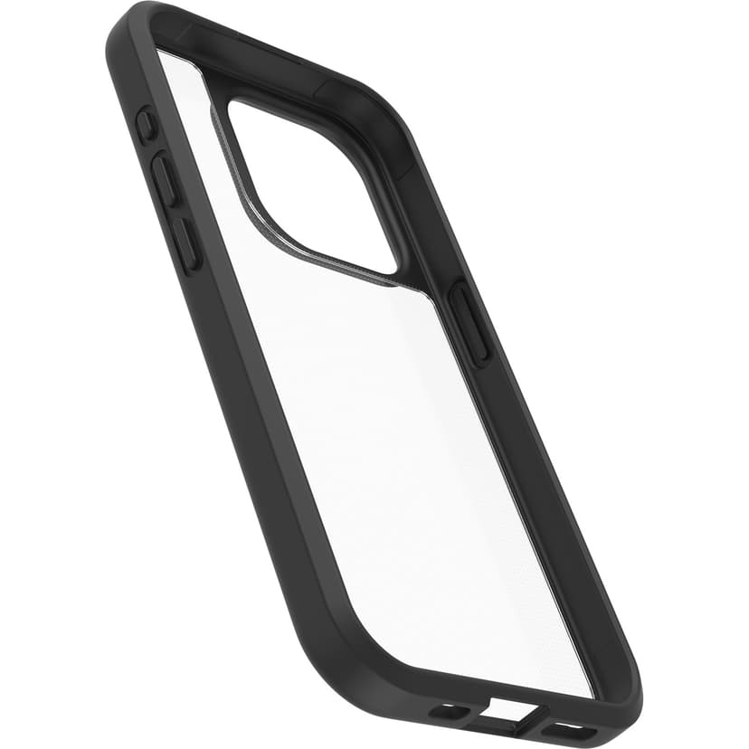 Otterbox React Series iPhone 15 Pro Gjennomsiktig, Svart