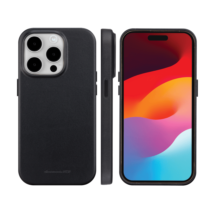 dbramante1928 Roskilde Magsafe Full-Grain Leather iPhone 15 Pro Sort