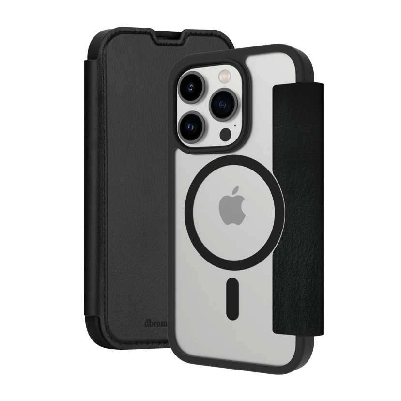 dbramante1928 Helsinki MagSafe mobiltelefonfodral Folio Svart iPhone 15 Pro Max Svart