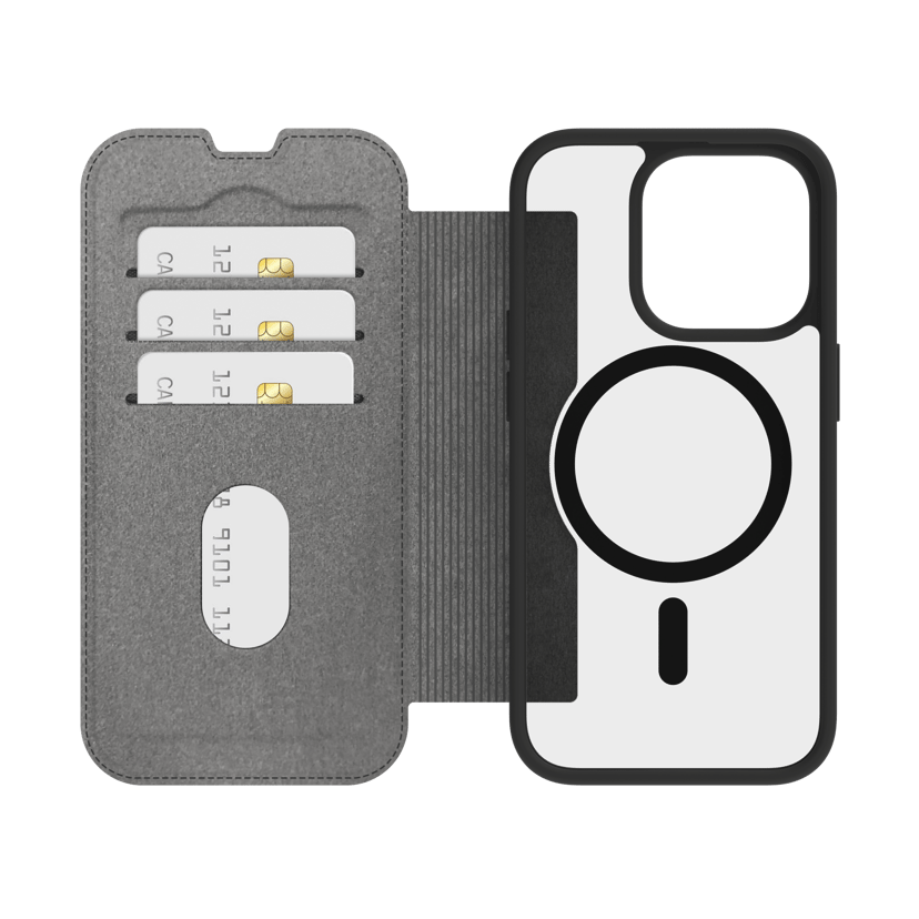 dbramante1928 Helsinki MagSafe mobiltelefonfodral Folio Svart iPhone 15 Pro Max Svart
