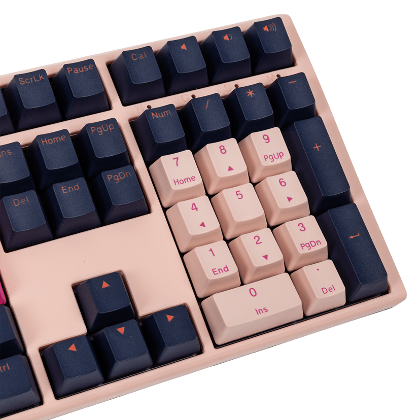 Ducky ONE 3 tastatur USB QWERTY Nordisk Rosa, Marineblå Cherry MX Silver Nordisk