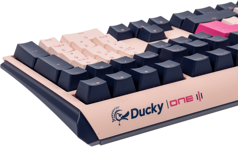 Ducky ONE 3 tastatur USB QWERTY Nordisk Rosa, Marineblå Cherry MX Silver Nordisk