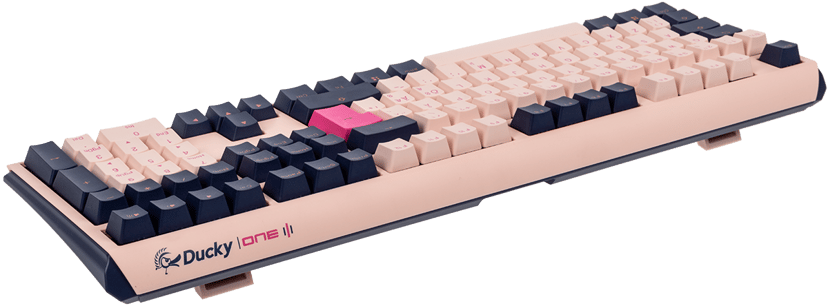 Ducky ONE 3 tastatur USB QWERTY Nordisk Rosa, Marineblå Cherry MX Silver Nordisk
