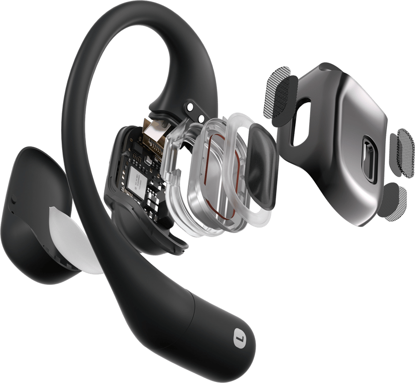 Shokz OpenFit Stereo Svart