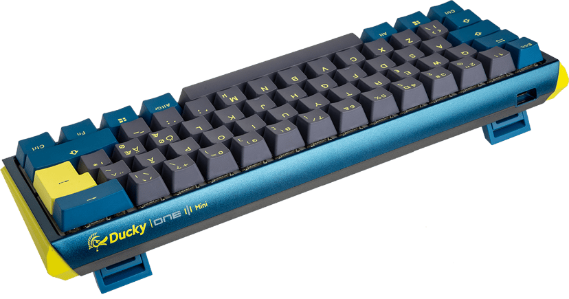Ducky ONE 3 Mini näppäimistö USB QWERTY Pohjoismainen Sininen Cherry MX Brown Pohjoismainen