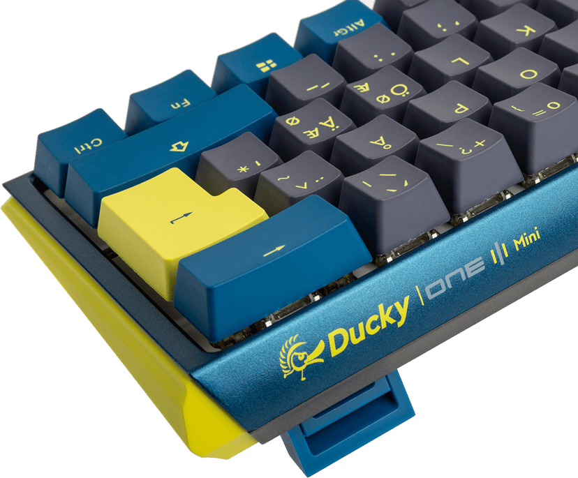Ducky ONE 3 Mini näppäimistö USB QWERTY Pohjoismainen Sininen Cherry MX Brown Pohjoismainen