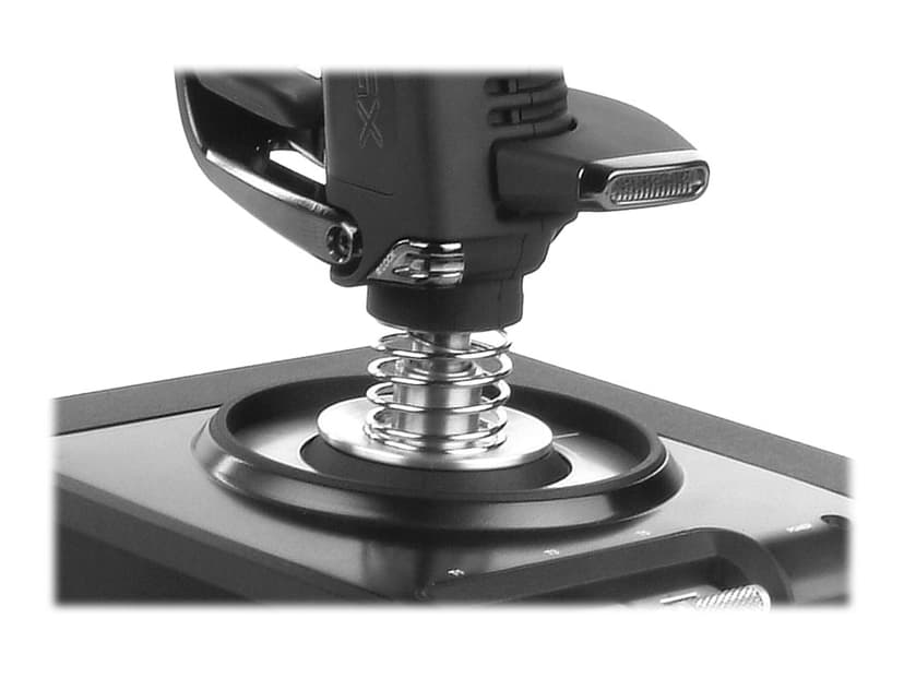 Logitech X52 Pro Flight Control System Hopea, Musta