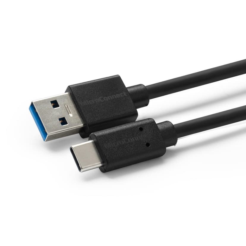 Microconnect USB3.2CA0.25 USB-kablar USB 3.2 Gen 2 (3.1 Gen 2) 0,25 m USB A USB C Svart 0.25m USB-A USB-C Svart