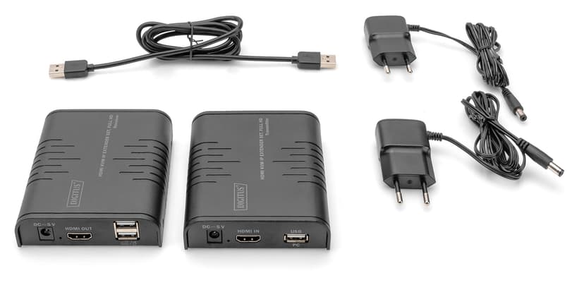 Digitus DS-55529 KVM -kytkin Lähetin & vastaanotin