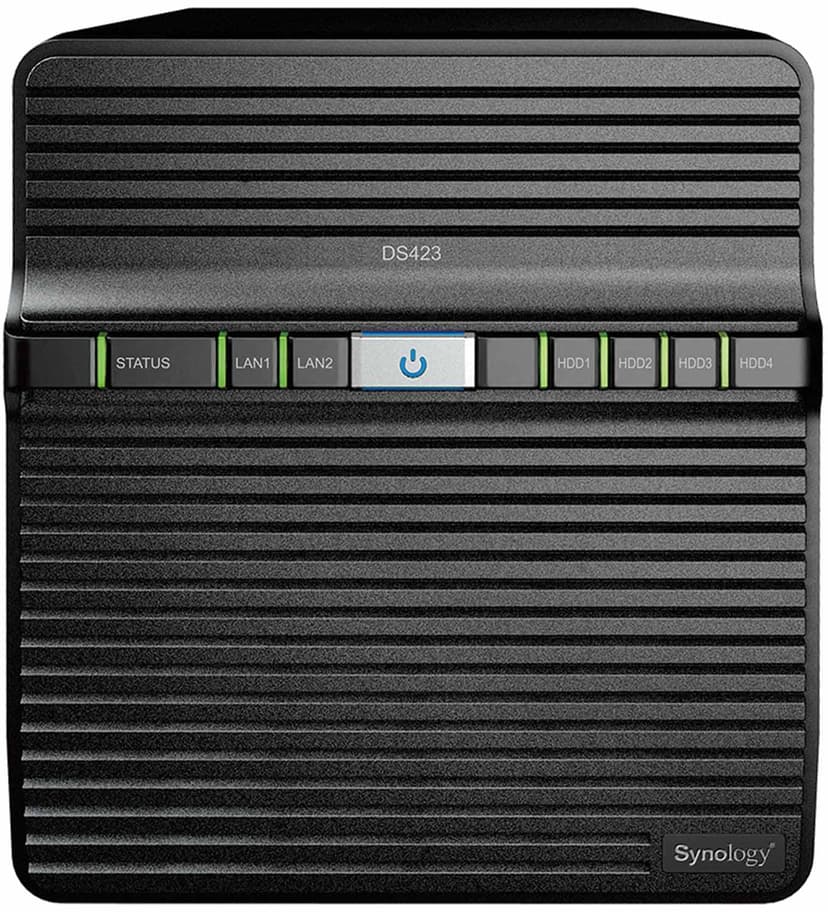 Synology DiskStation DS423 datalagringsserver NAS Ethernet/bredbåndsforbindelse Sort RTD1619B
