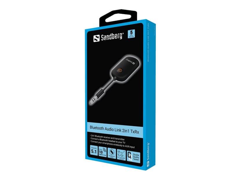 Sandberg Bluetooth Audio Link 2in1 3.5mm Tx-rx Sort Receiver/transmitter