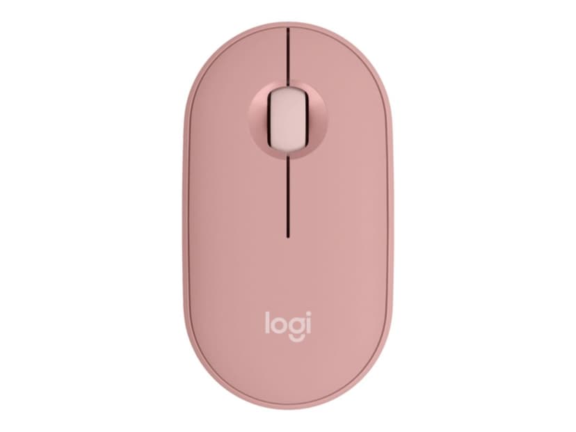 Logitech Pebble Mouse 2 M350s RF Wireless + Bluetooth Hiiri Vaaleanpunainen