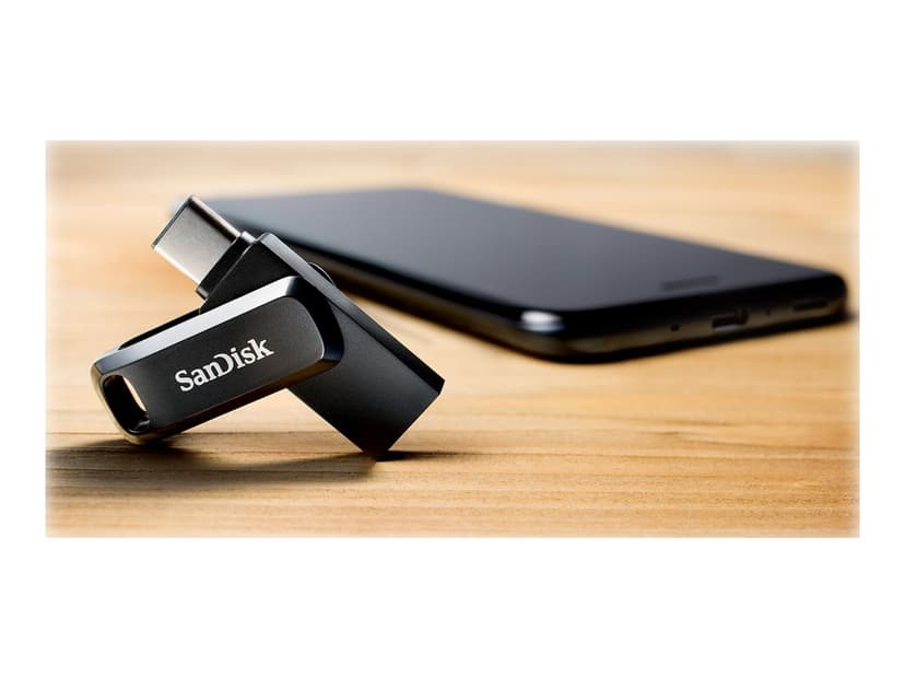 SanDisk Ultra Dual Drive Go USB flash drive 512 GB USB Type-A / USB Type-C 3.2 Gen 1 (3.1 Gen 1) Zwart 512GB USB Type-A / USB Type-C Zwart