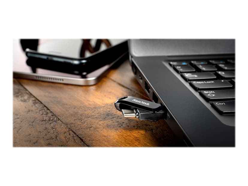 SanDisk Ultra Dual Drive Go Usb-a/c Black 32gb 32GB USB Type-A / USB Type-C Zwart