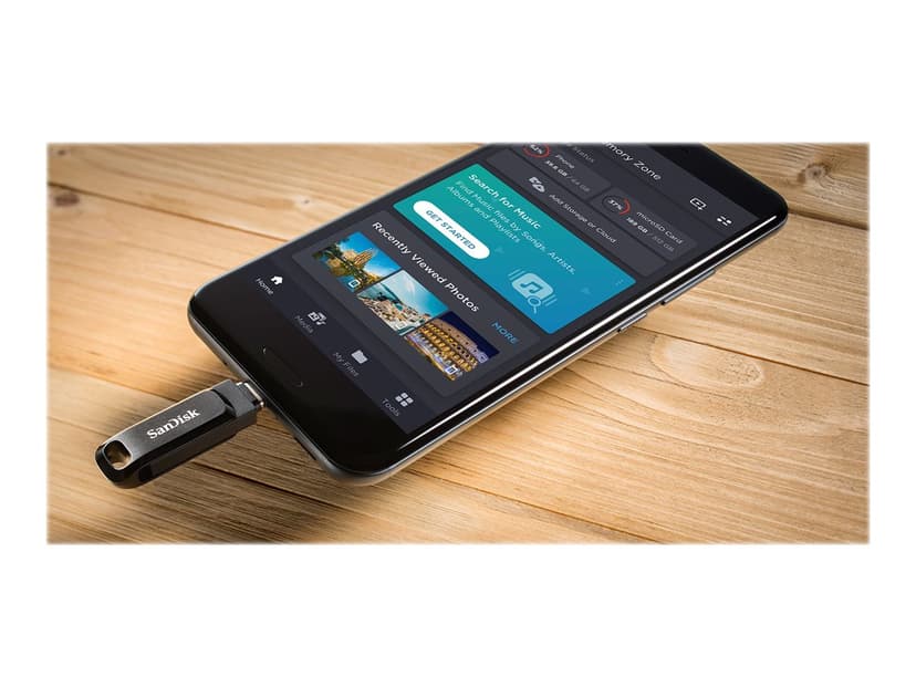 SanDisk Ultra Dual Drive Go Usb-a/c Black 32gb 32GB USB Type-A / USB Type-C Zwart