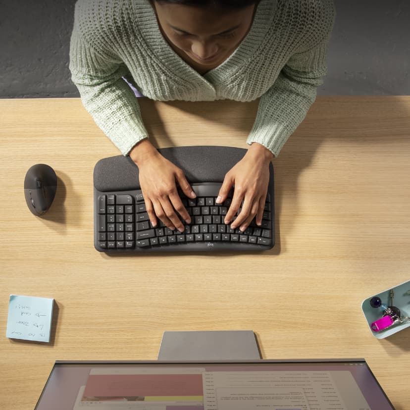 Logitech Wave Keys for Business Trådløs Nordisk