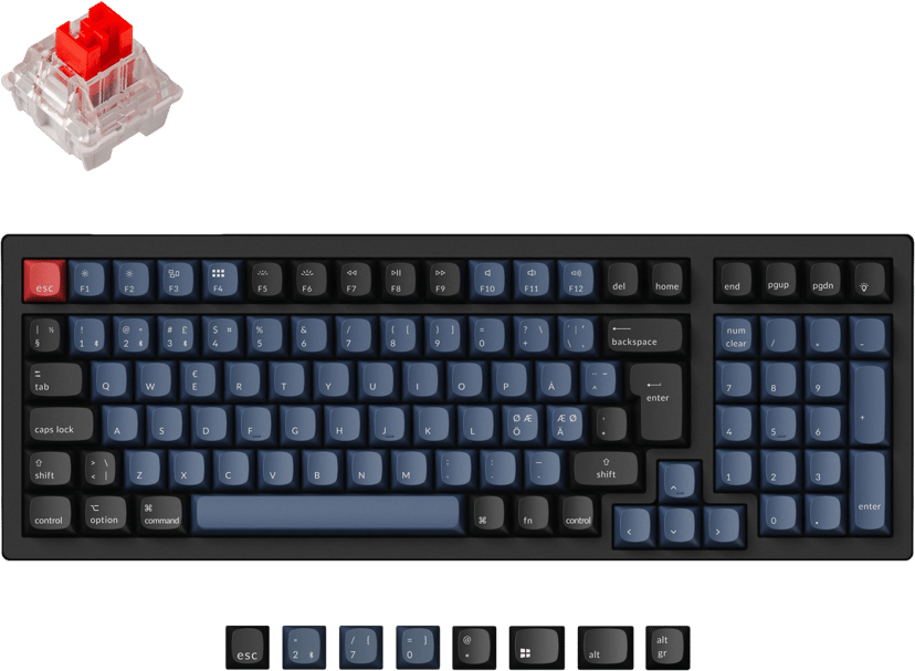 Keychron K4 Pro QMK/VIA K Pro Red