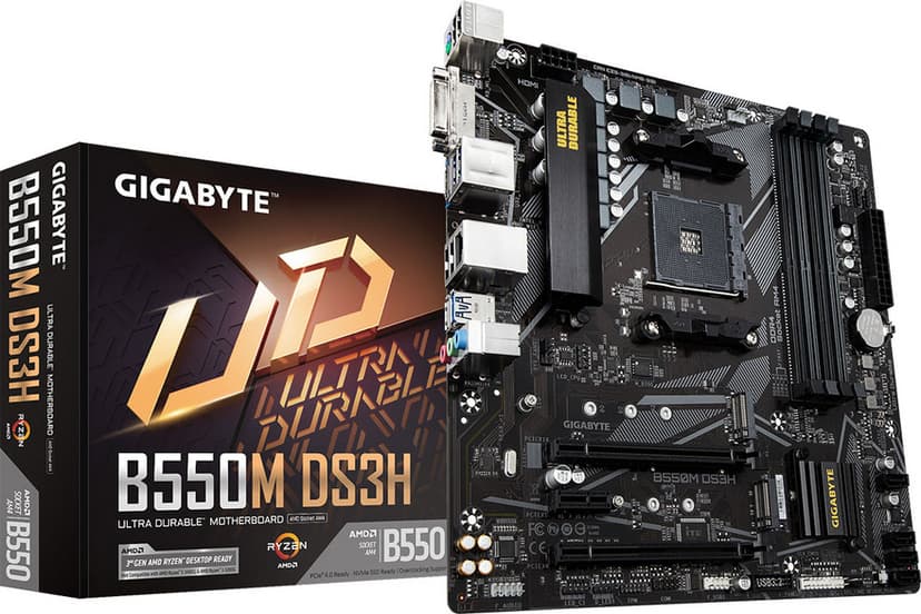 Gigabyte B550M DS3H AM4 Micro-ATX Emolevyt