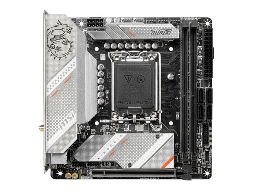 MSI MPG B760I EDGE WIFI DDR4 moderkort Intel B760 LGA 1700 Mini-ITX LGA 1700 Mini-ITX Moderkort