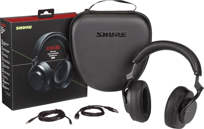 Shure AONIC 50 Gen 2 Wireless NC Headphones Stereo USB-C Sort