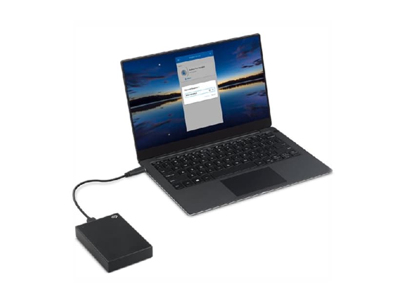 Seagate ONE Touch Portable Password 1TB Musta
