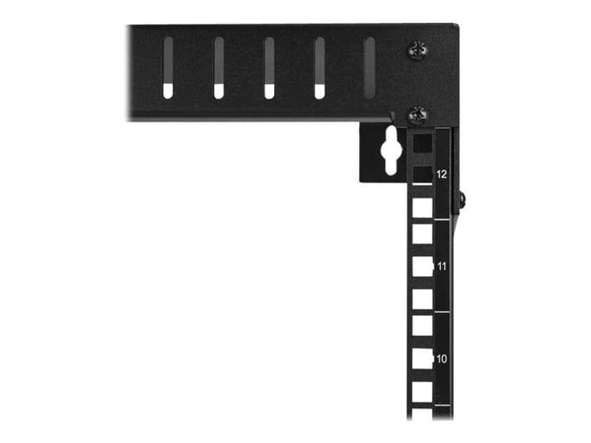 Startech StarTech.com RK12WALLO hylle 12U Veggmonterbar hylle Sort