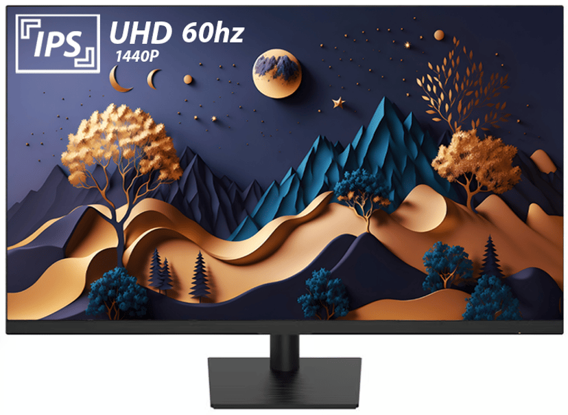 Voxicon D27QP IPS skärm 27" 2560 x 1440pixels IPS 16:9 60Hz