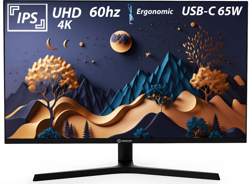 Voxicon G324KP Ergonomic  Skjerm USB-C 65W 32" 3840 x 2160pixels IPS 16:9 60Hz