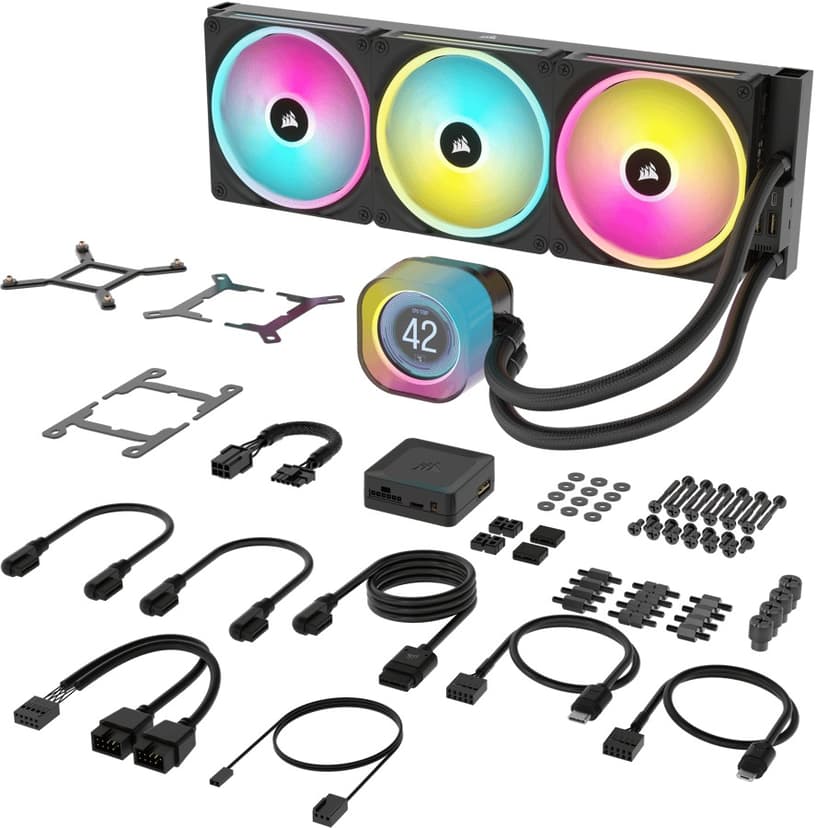 Corsair iCue Link H170i LCD AiO væskekøler Sort