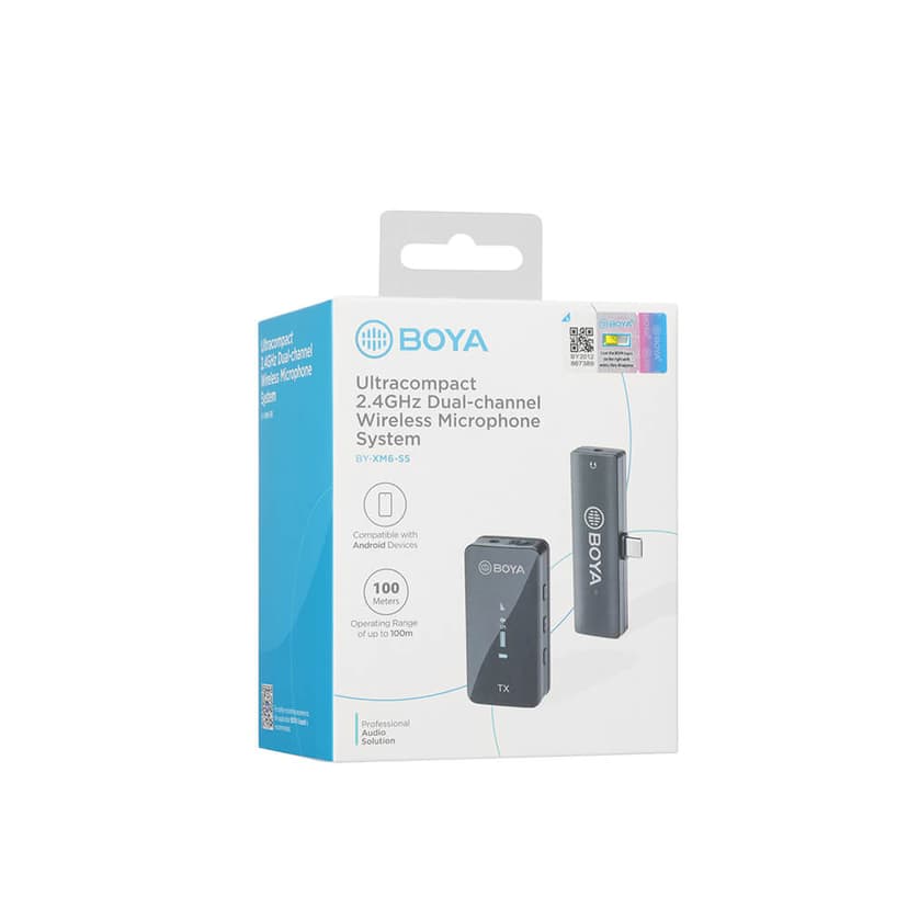 Boya BY-XM6-S5 trådløst mikrofonsystem for USB-C