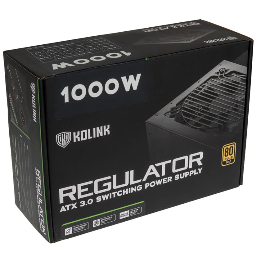 Kolink Regulator 1000W ATX PS2 80 PLUS Gold Nätaggregat