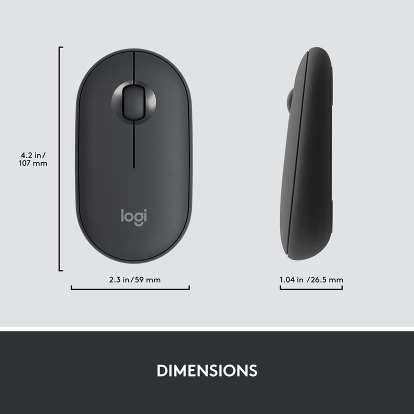 Logitech Slim Wireless Combo MK470 Langaton Pohjoismainen