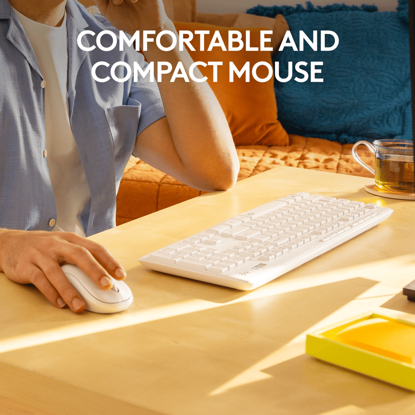 Logitech MK295 Silent Langaton Pohjoismainen