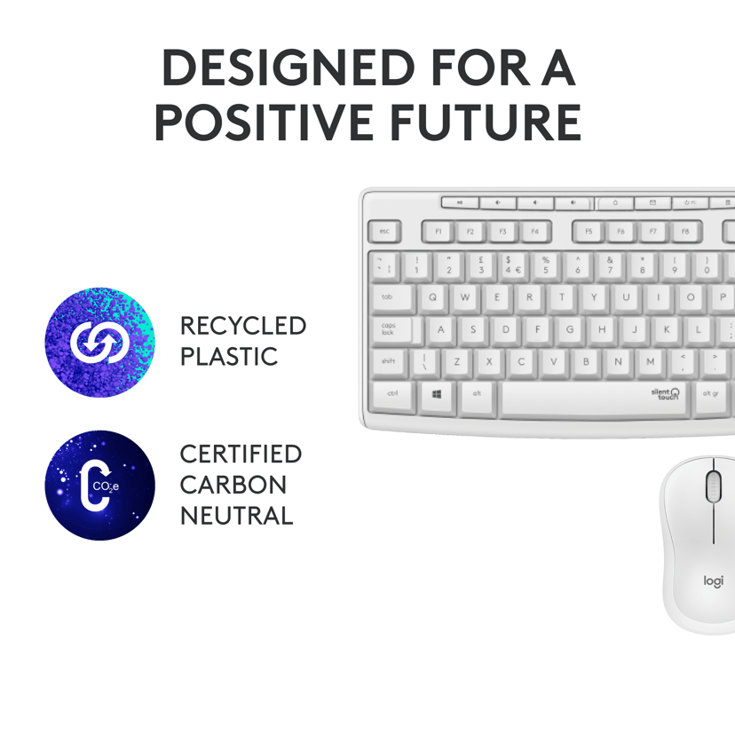 Logitech MK295 Silent Trådlös Nordisk