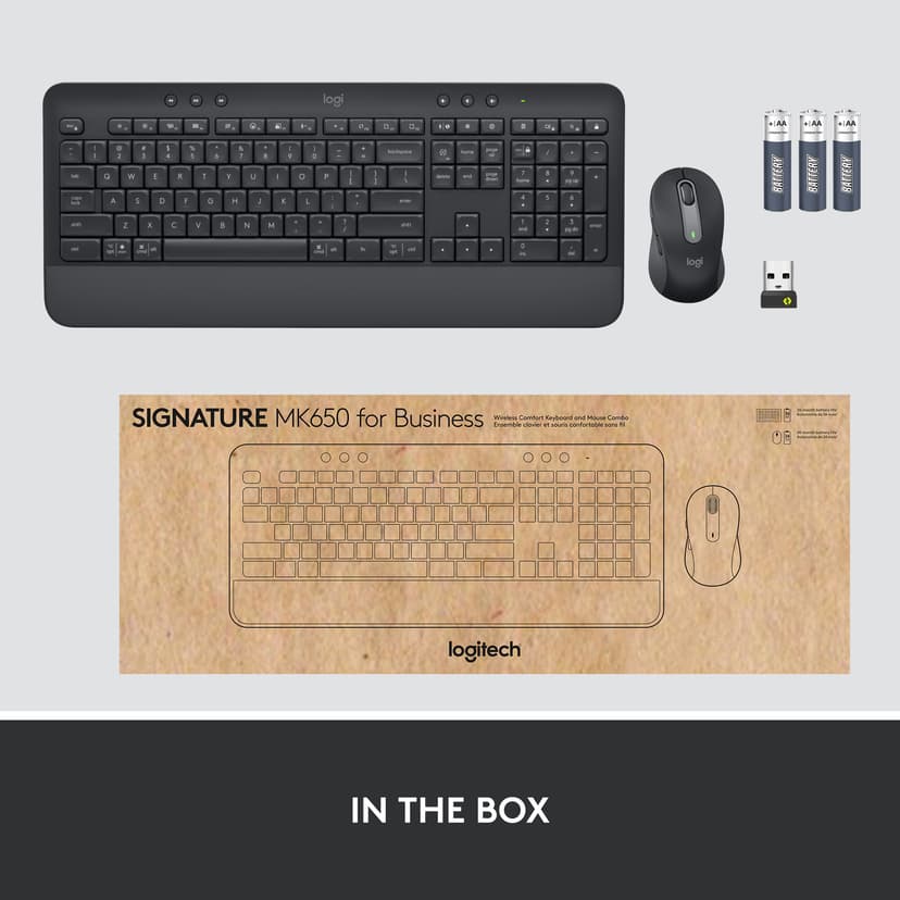 Logitech MK650 Combo For Business Langaton Pohjoismainen
